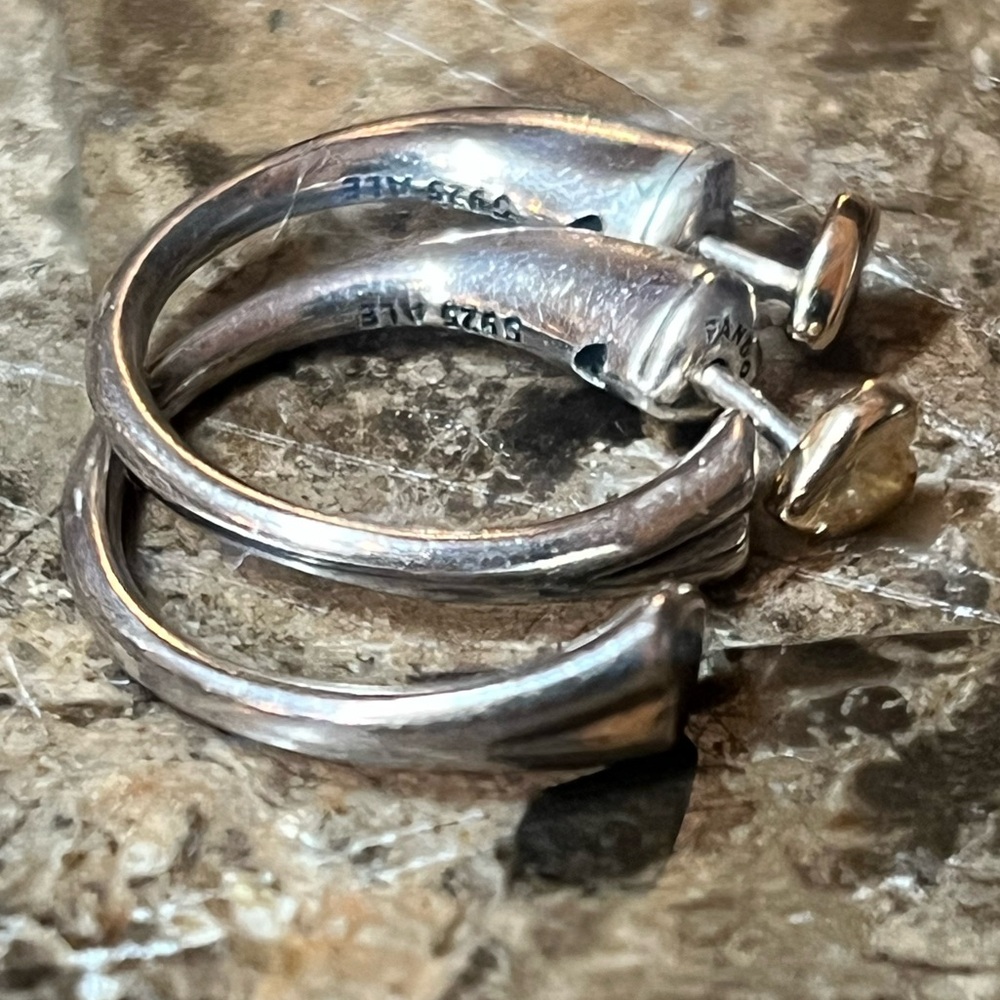 Pandora ALE two hearts 💕 hoop earrings - Picture 4 of 9